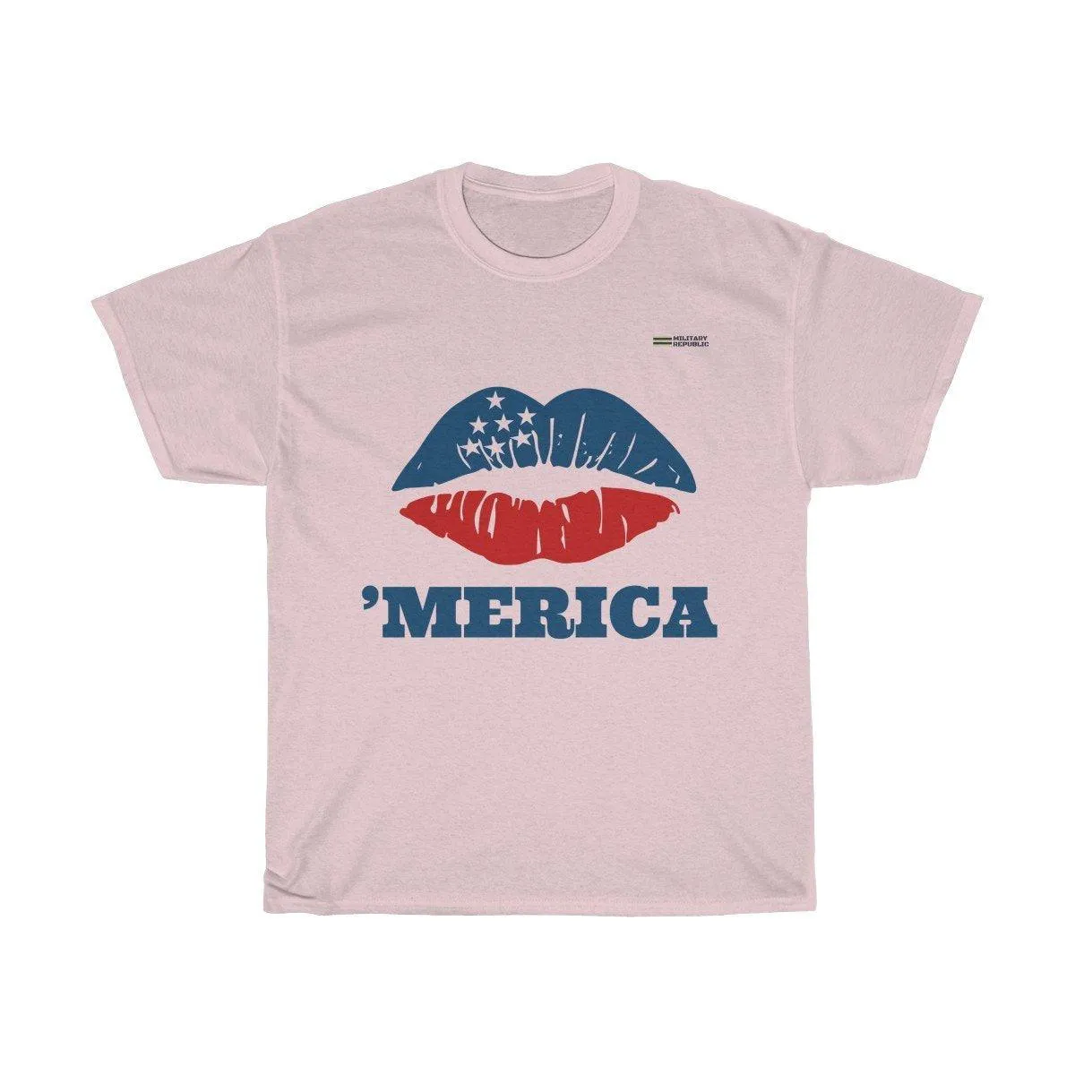 American Patriotic Lips 'Merica T-shirt