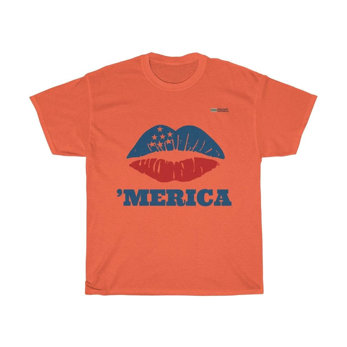 American Patriotic Lips 'Merica T-shirt