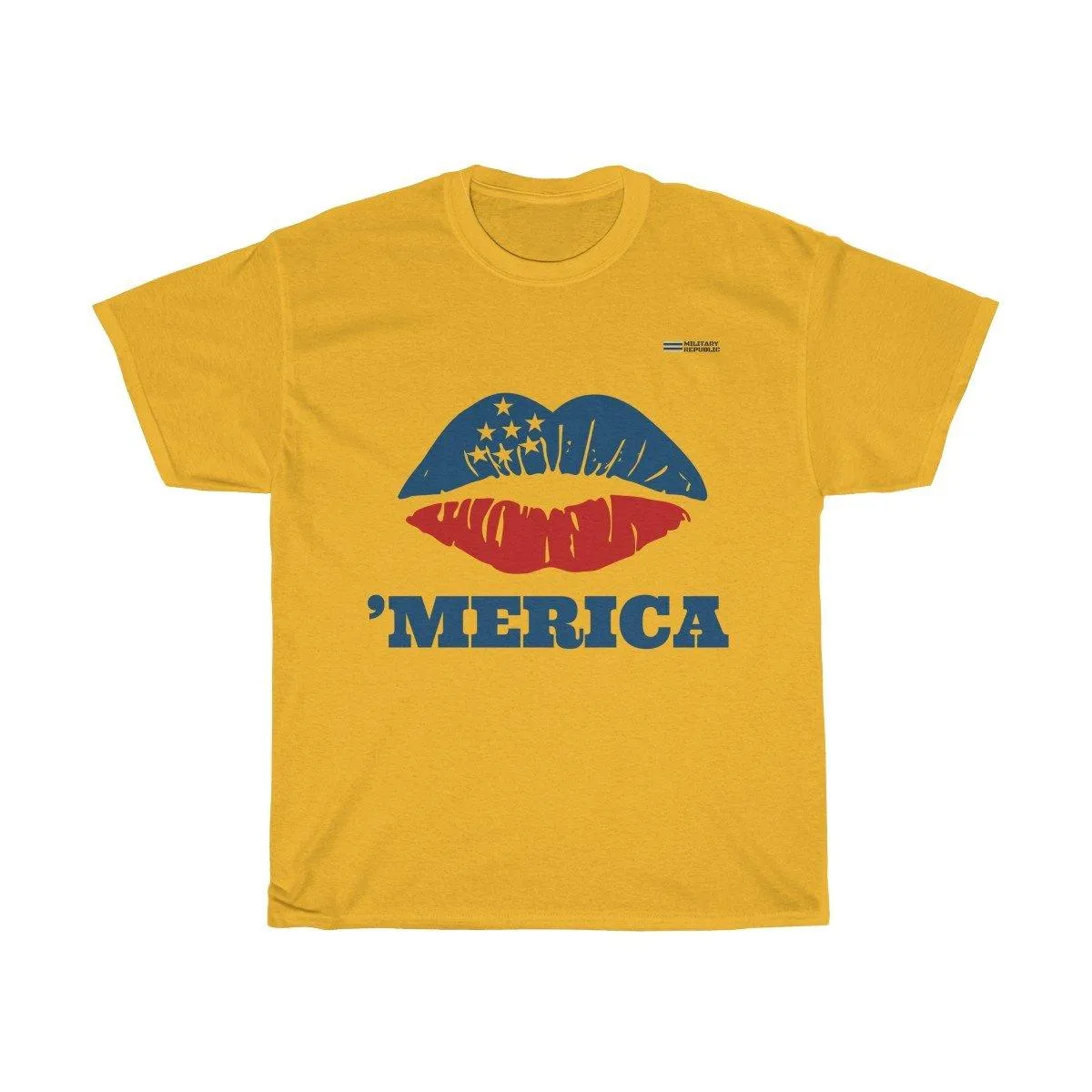 American Patriotic Lips 'Merica T-shirt