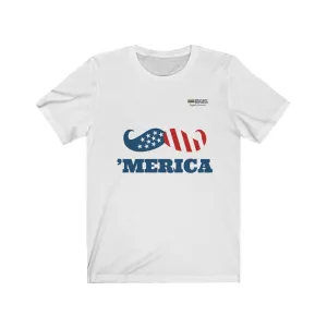 American Patriotic Moustache T-shirt