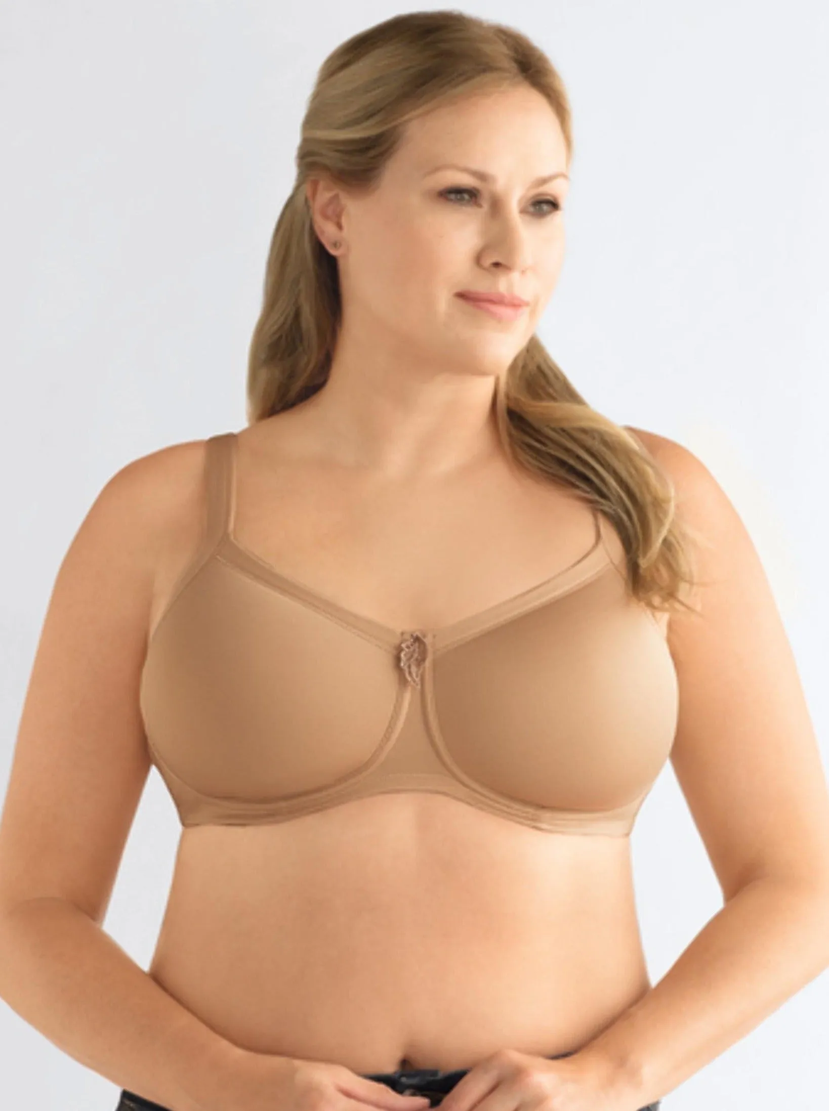 Amoena Lara Wire Free Padded Mastectomy Bra - Nude