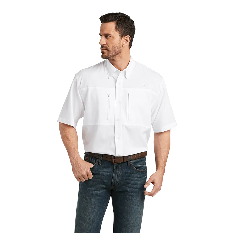 Ariat Men's White VentTek Classic Fit Shirt - Big