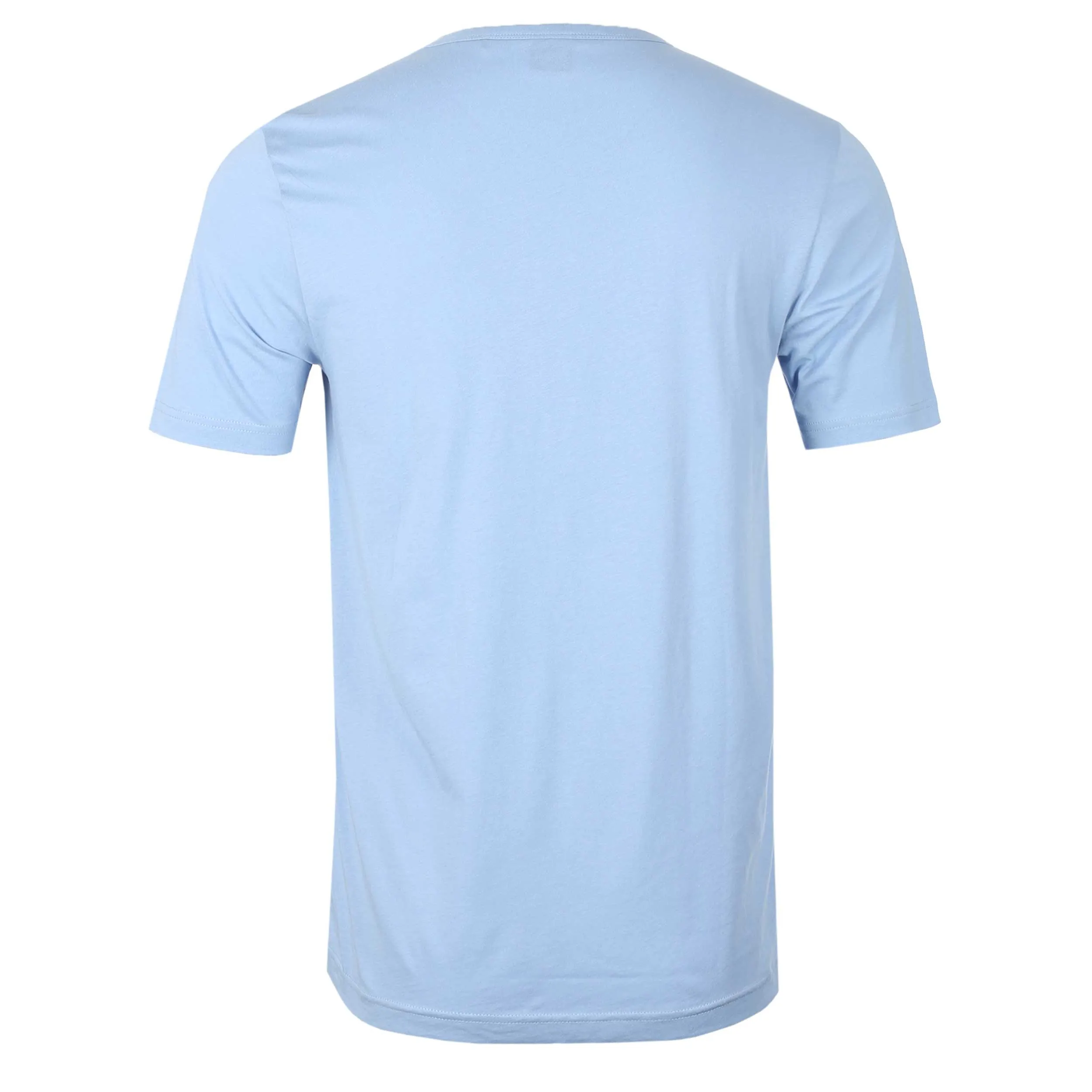 BOSS Tee Curved T-Shirt in Open Blue