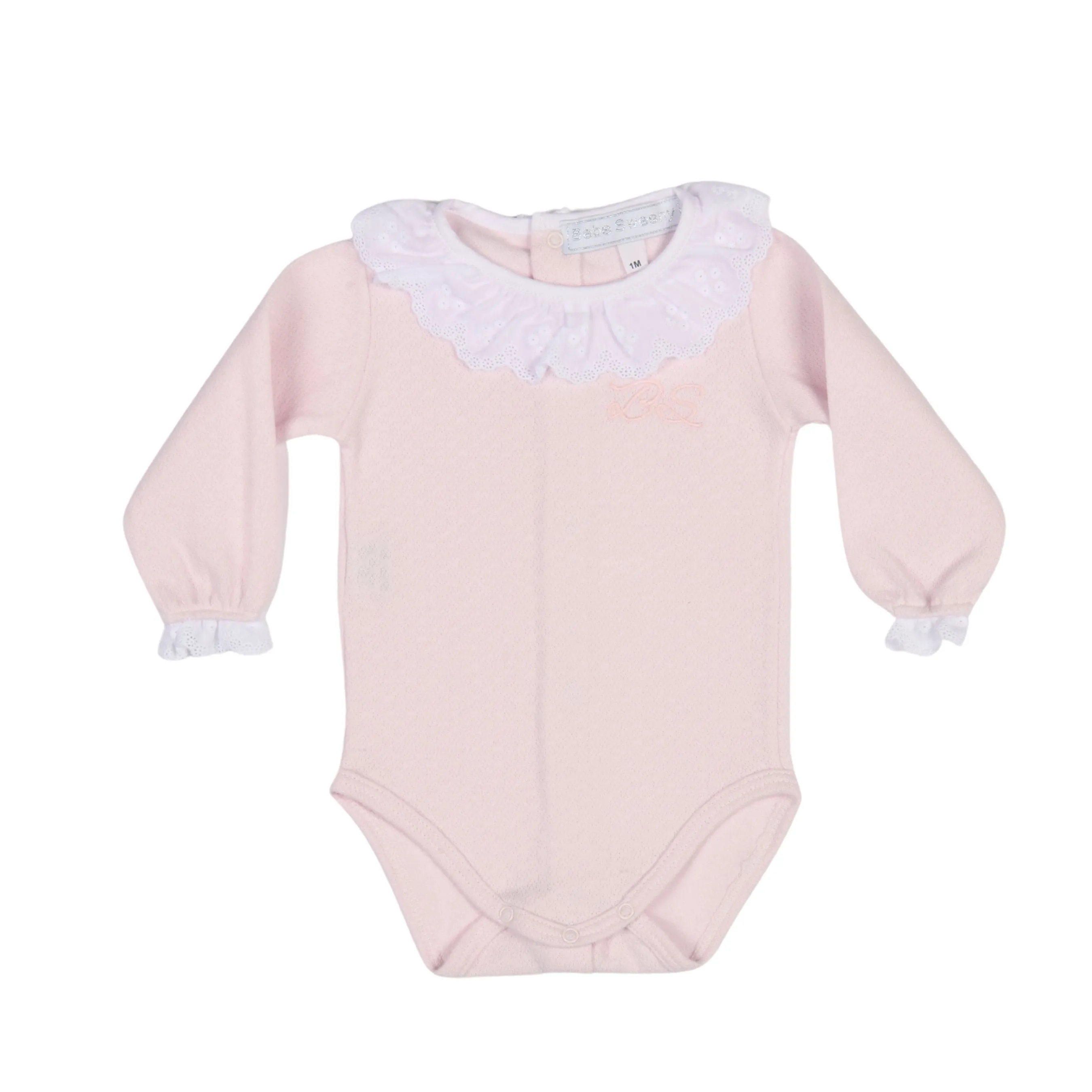 Chely | Girls Rose Blush Cotton Bodysuit Set (4)