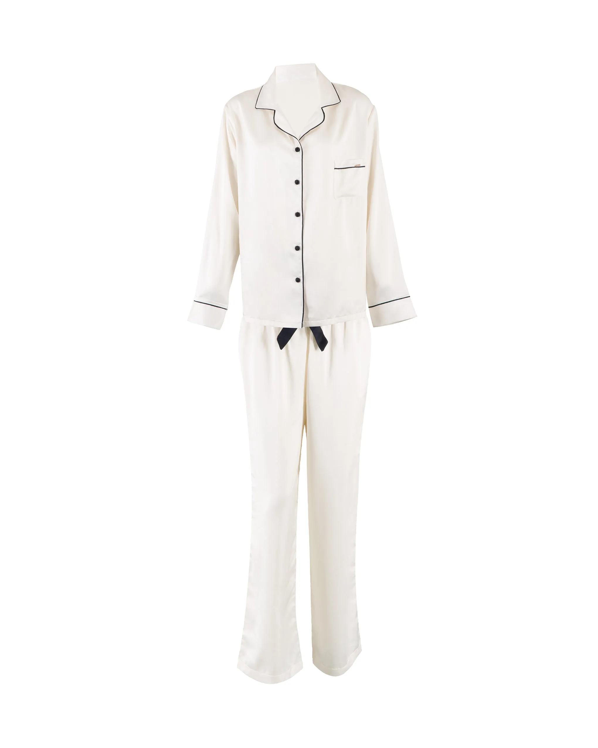 Claudia Shirt and Trouser Set Cream/Black