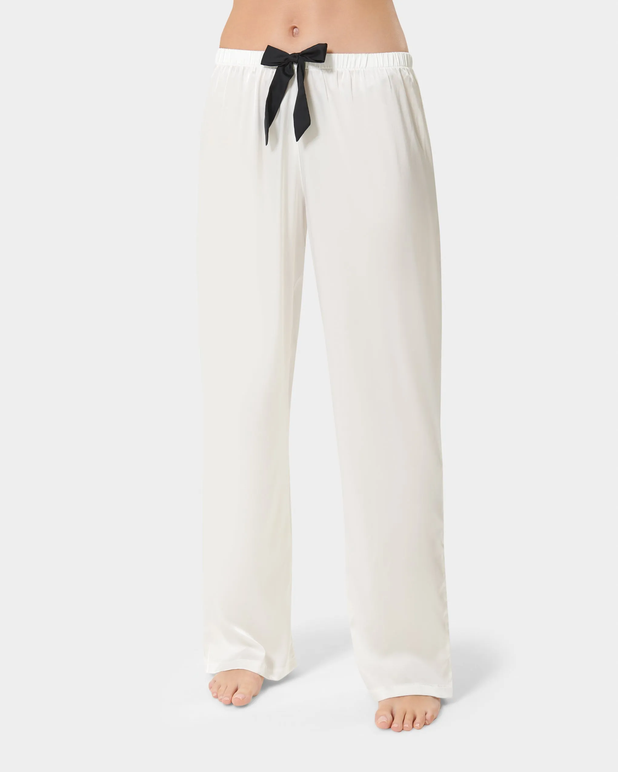 Claudia Shirt and Trouser Set Cream/Black