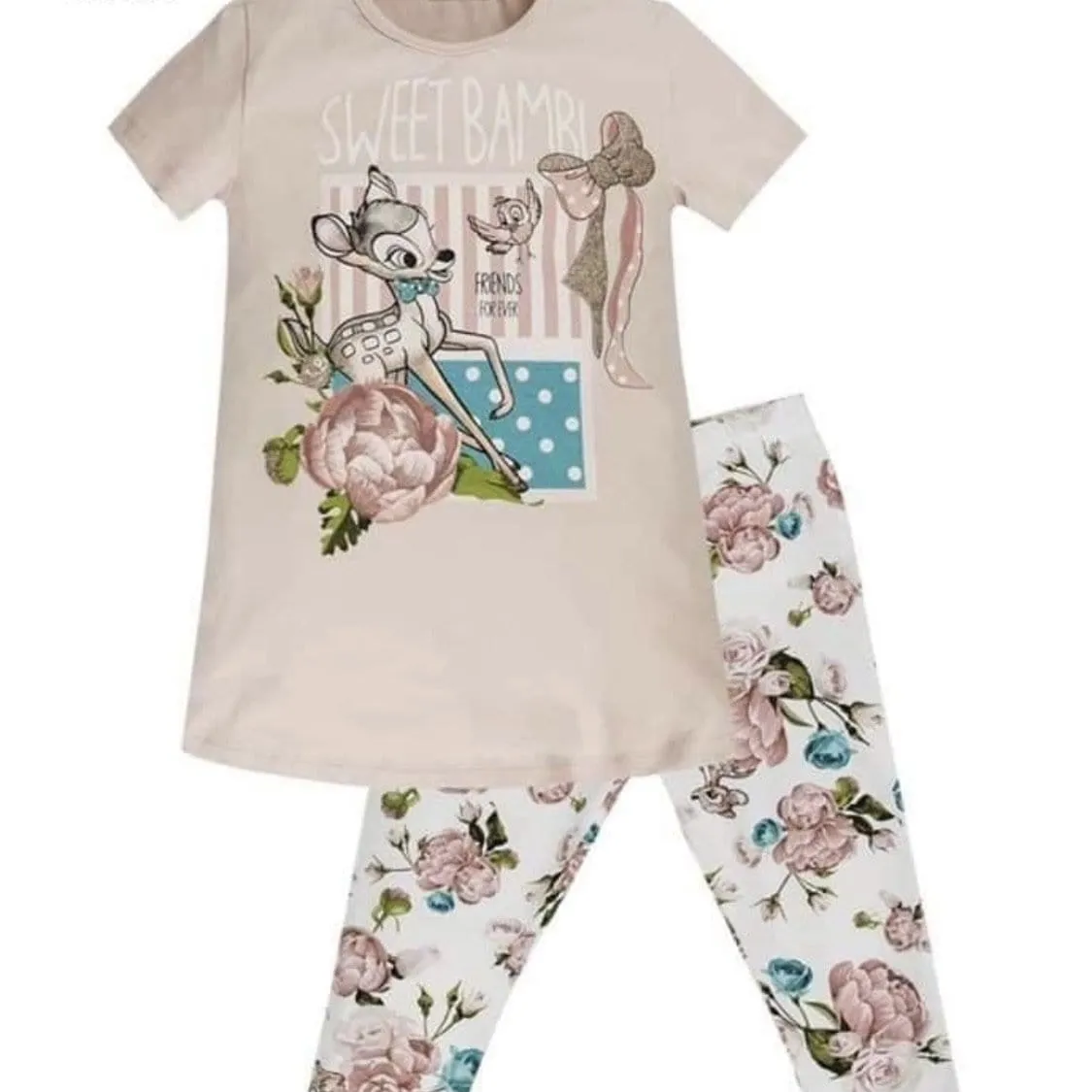 EMC - Disney Bambi Top & Print Leggings Set