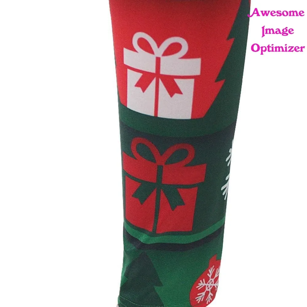 Fashion Women Lady Skinny Christmas Printed Stretchy Pants Leggings