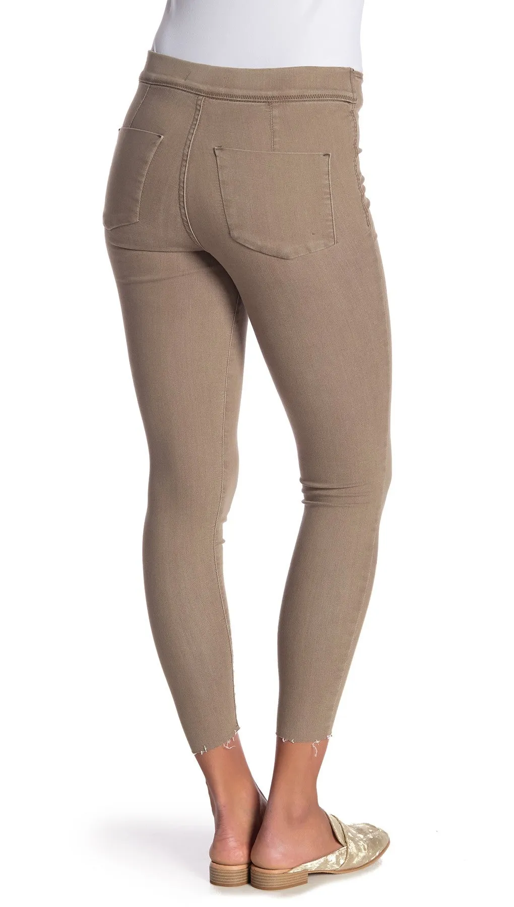 Free People Easy Goes It Jeggings Khaki