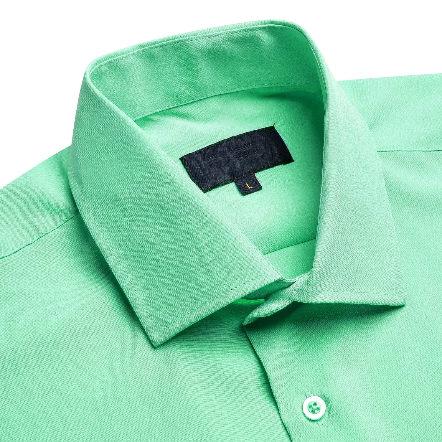 Green Solid Men's Short Sleeve Shirt