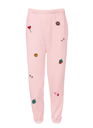 Kid's Mini Embroidery Sprinkle Sweatpants