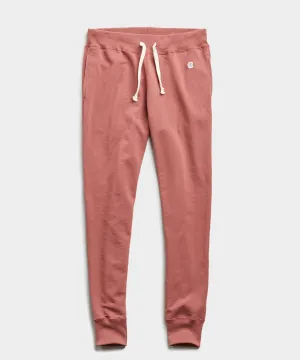 Lightweight Slim Jogger Sweatpant in Rosewine