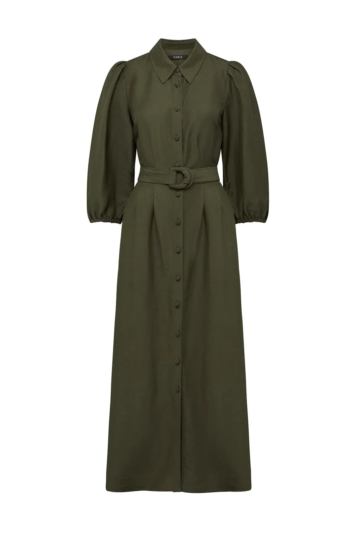 Manly Midi Dress - Olive