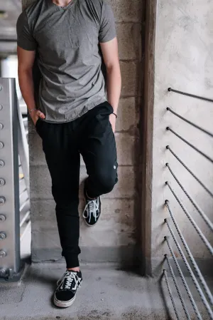 Men's Black Comfort Joggers