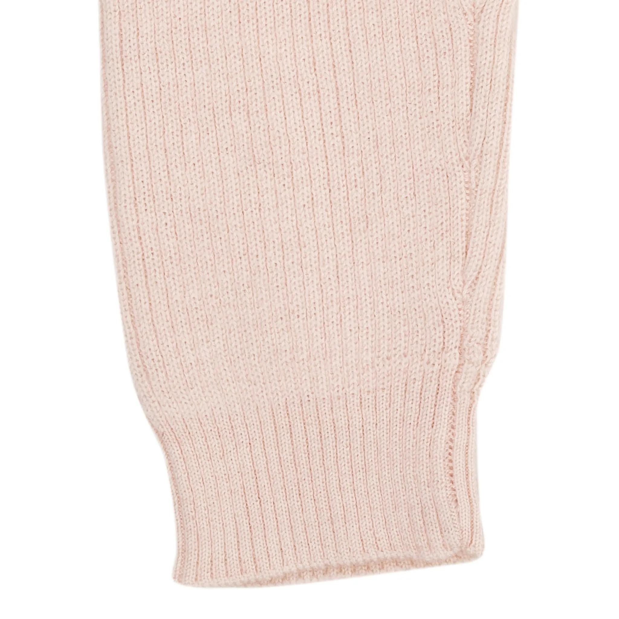 MERINO CLASSIC RIB LEGGINGS W. DRAWSTRINGS - SOFT PINK