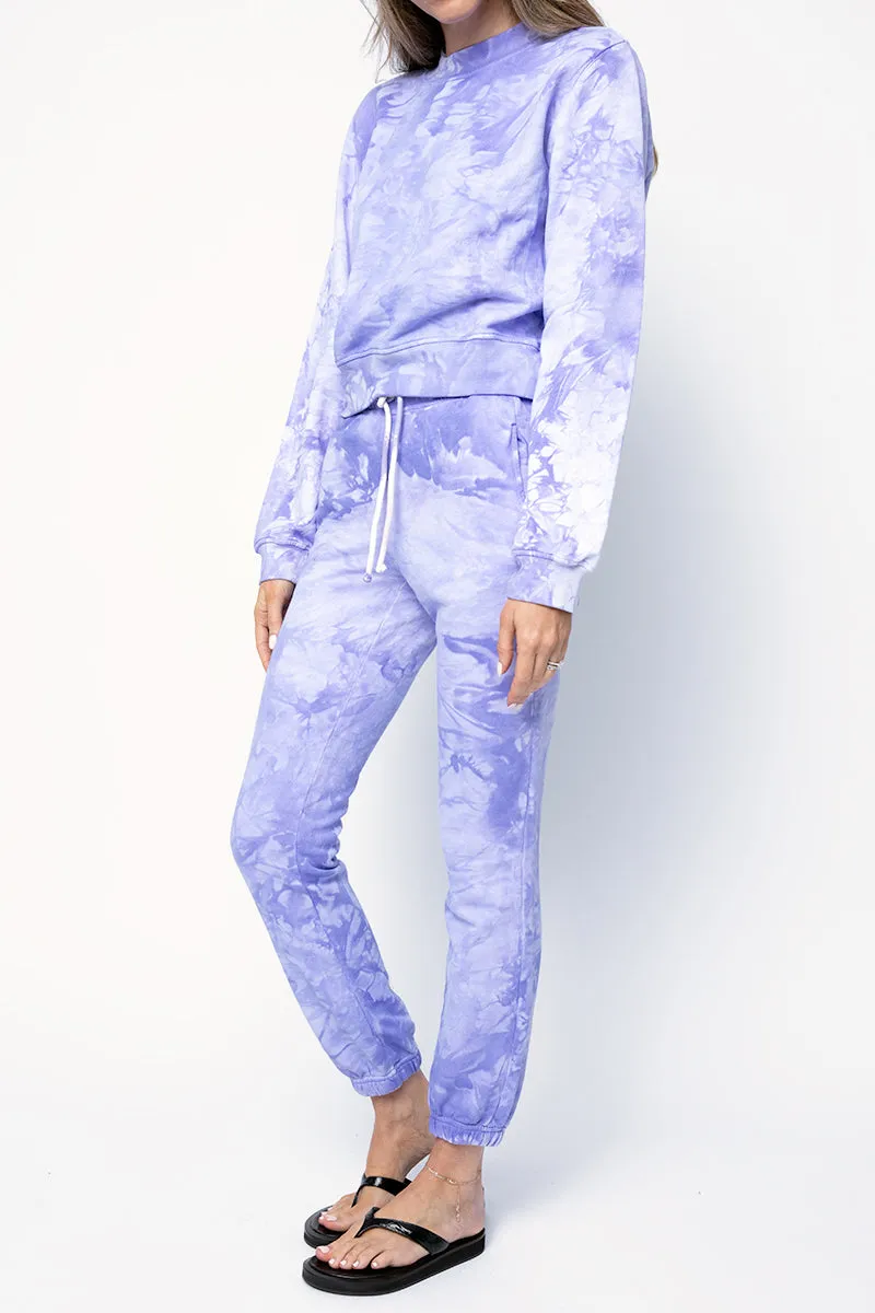 Milan Sweatpants in Lilac Crystal