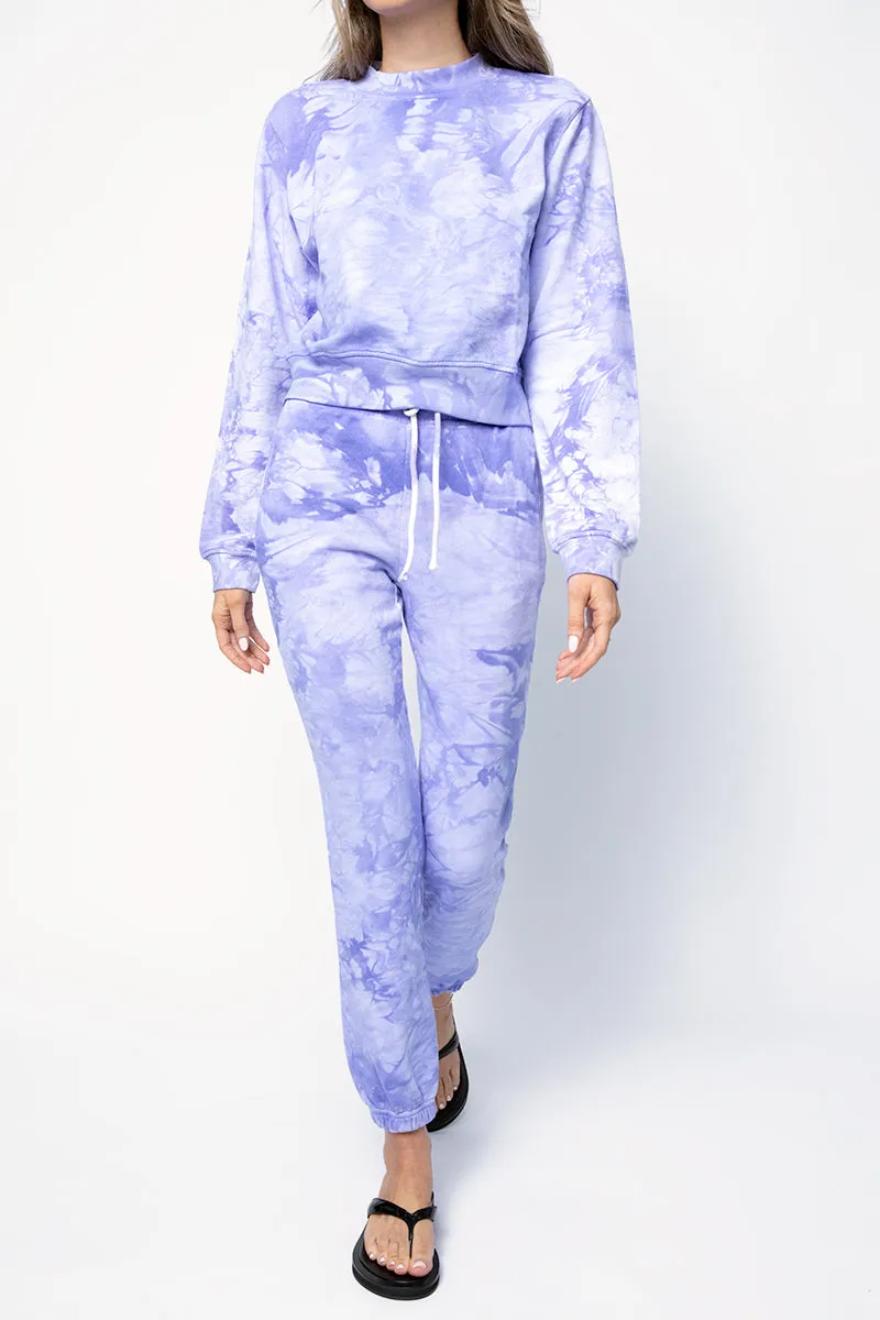 Milan Sweatpants in Lilac Crystal