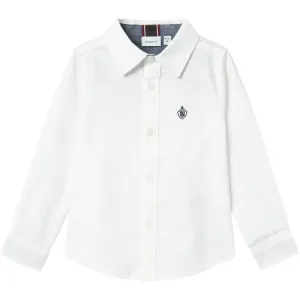 Name It Bright White Solid Rekid Shirt