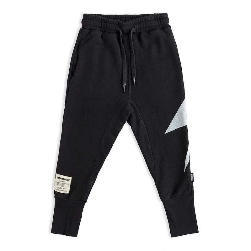 NUNUNU Bolt Sweatpants Black