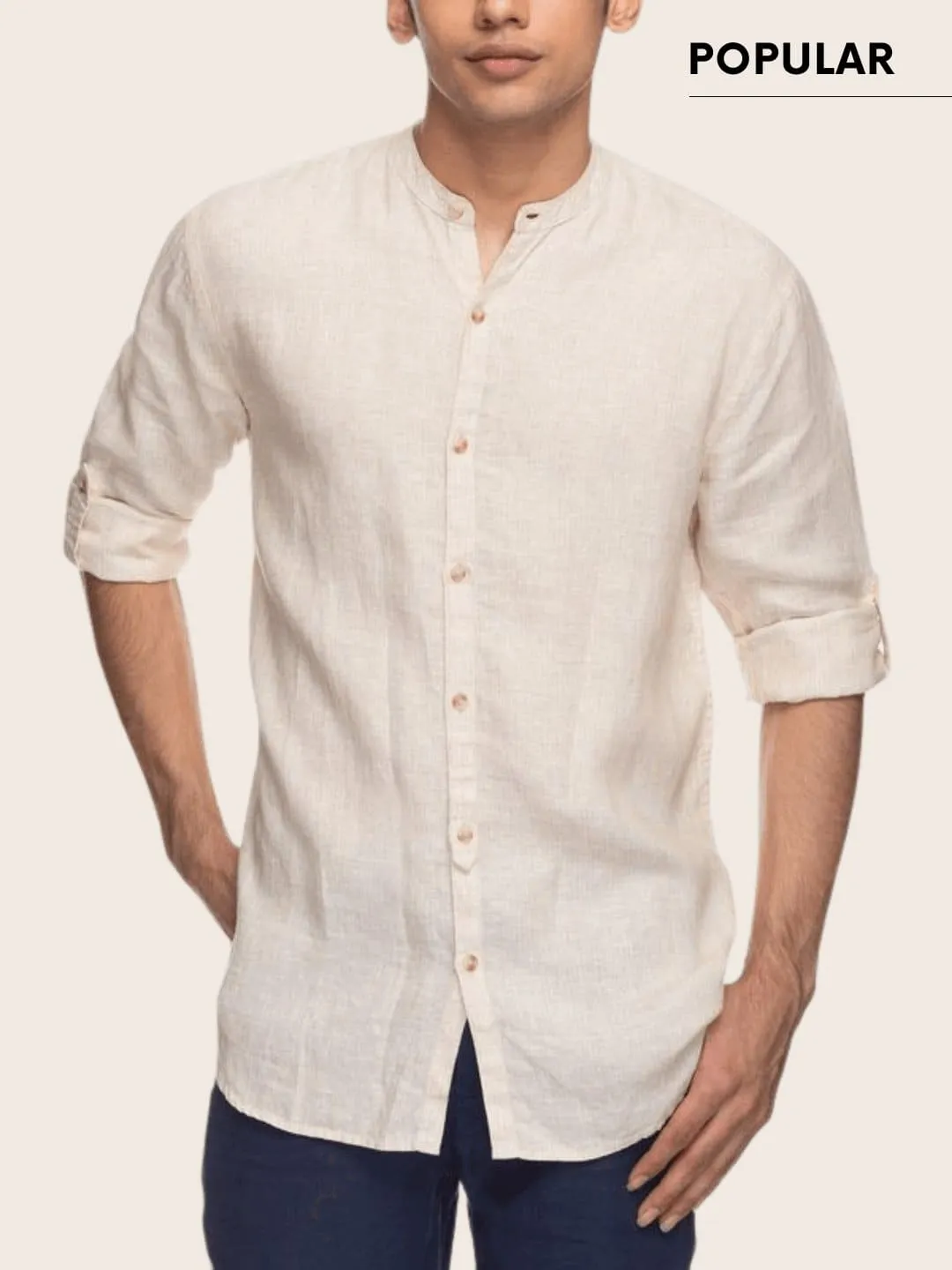 Off-White Bengal Khadi Men Shirt