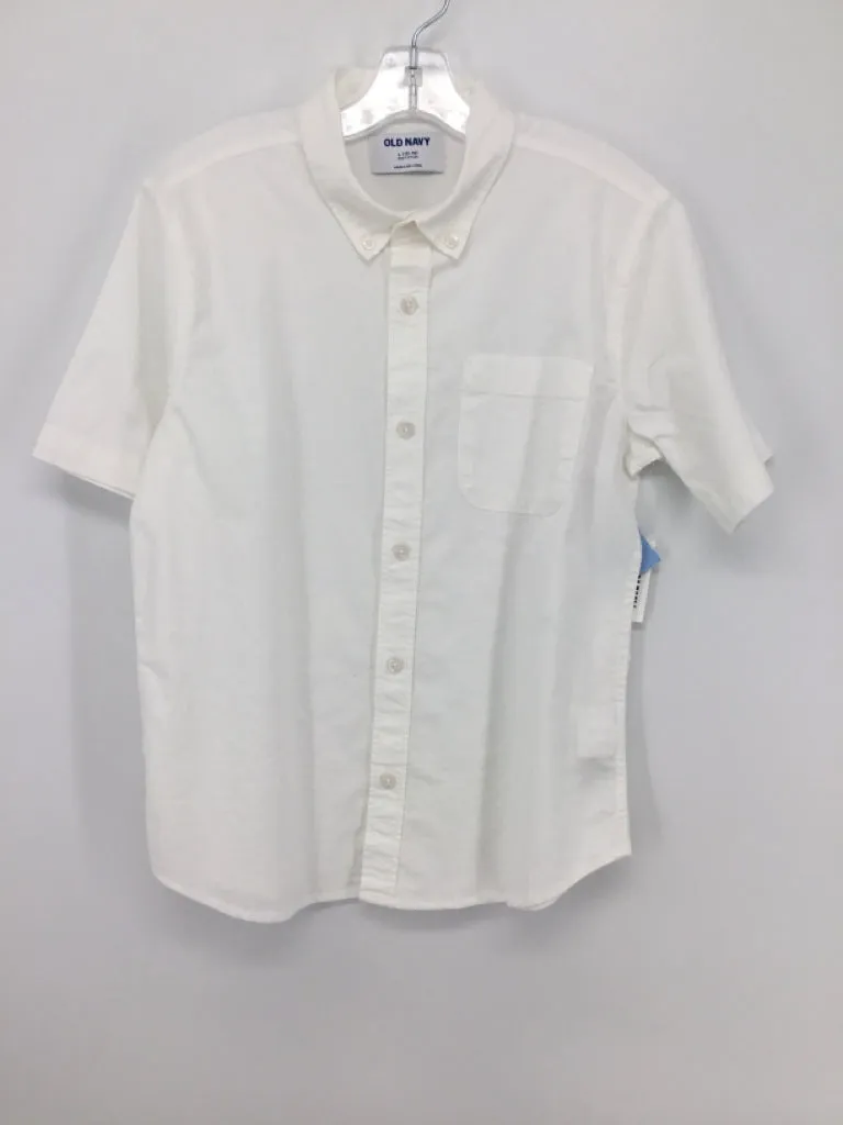 Old Navy Child Size 10 White Solid Shirt - boys