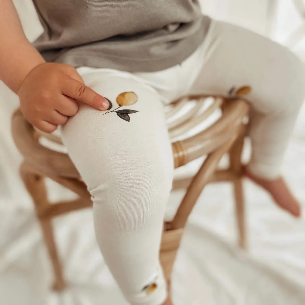 Organic Leggings - Pure Lemon