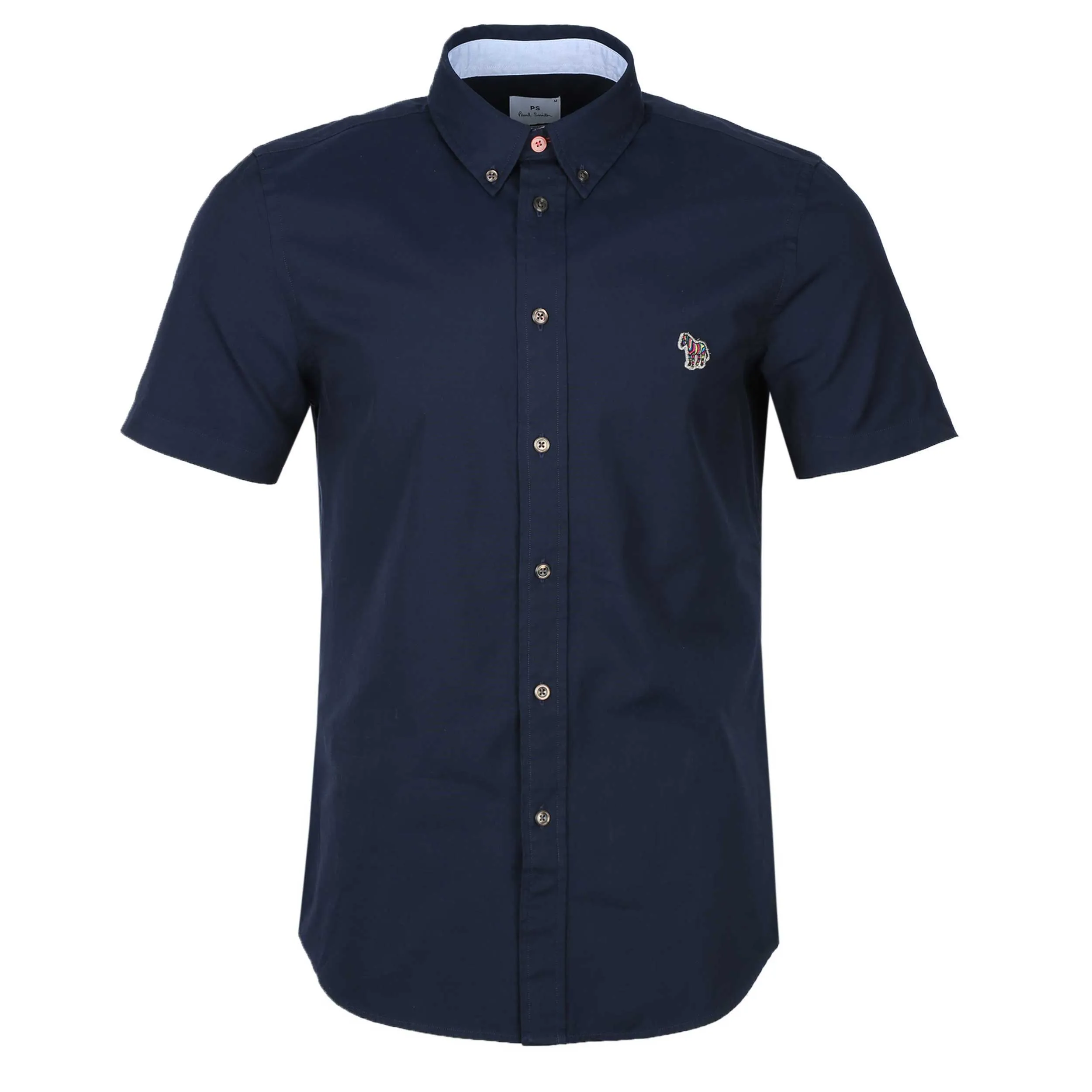 Paul Smith Tailored Fit SS Shirt in Navy