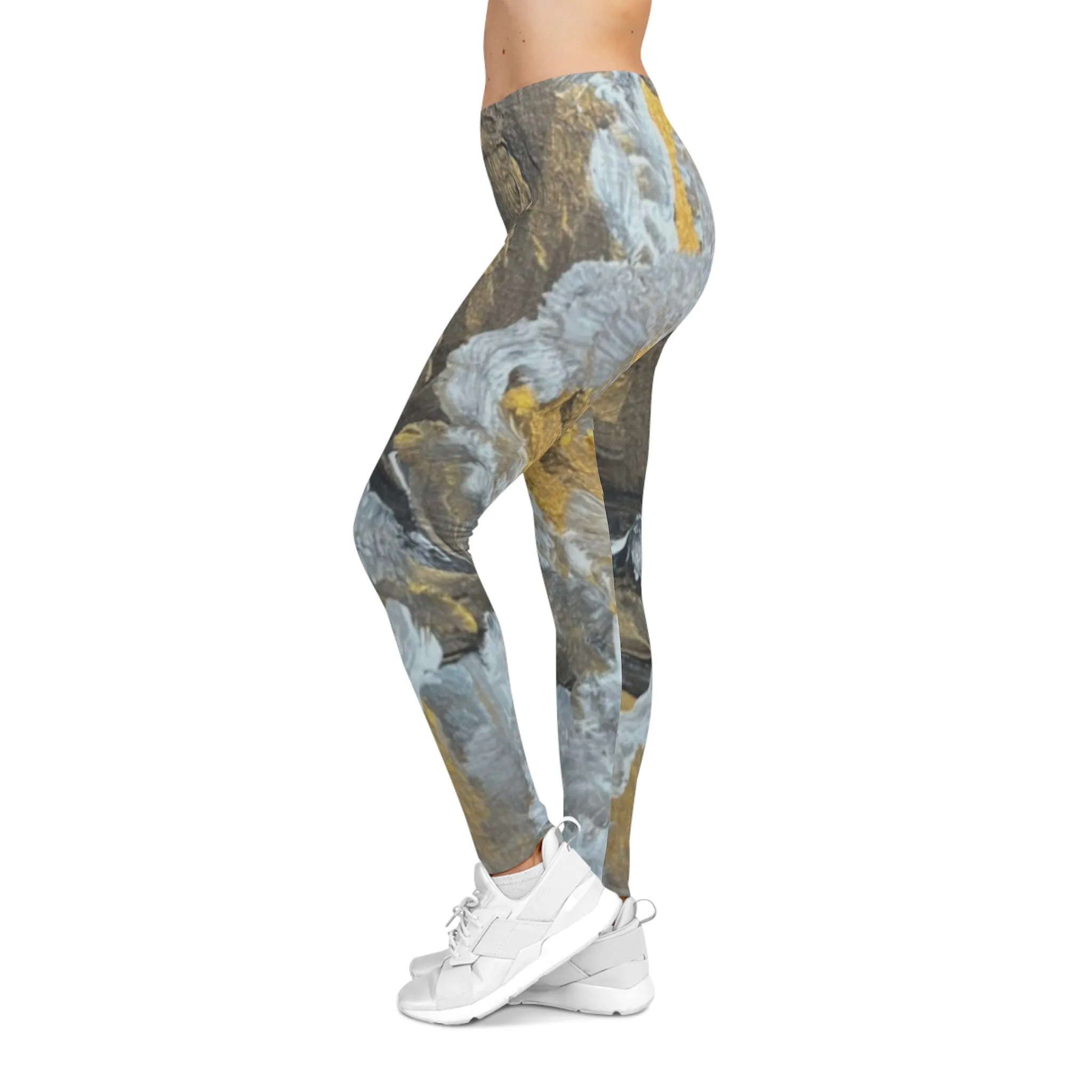 "Strength" Abstract-  Women's Casual Leggings