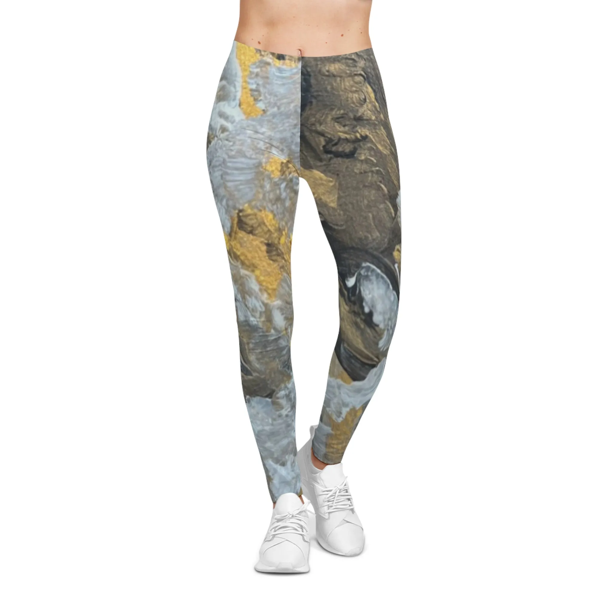 "Strength" Abstract-  Women's Casual Leggings