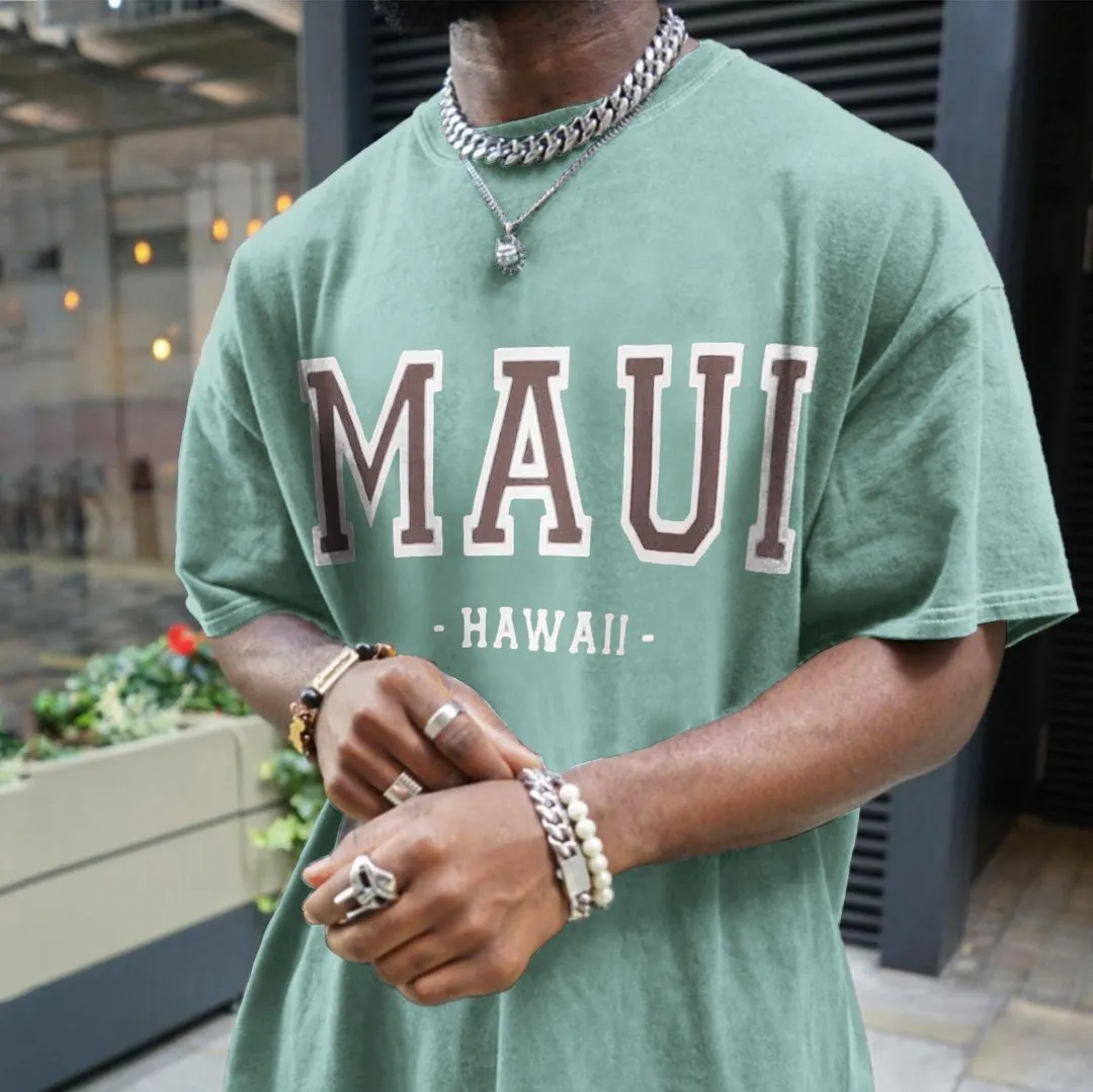 Retro Oversized MAUI  T-Shirt