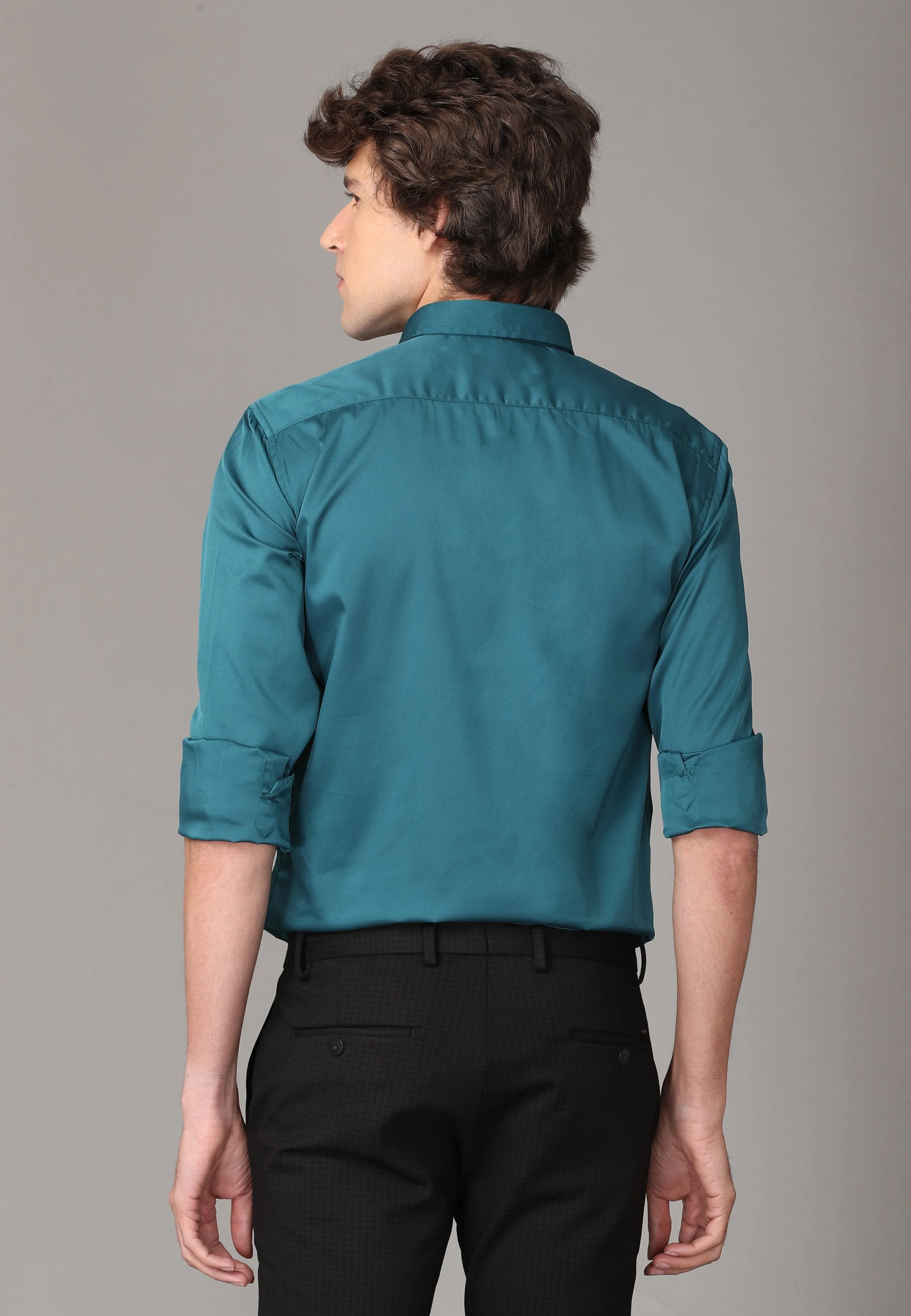 Silk Green Full Sleeve Shirt