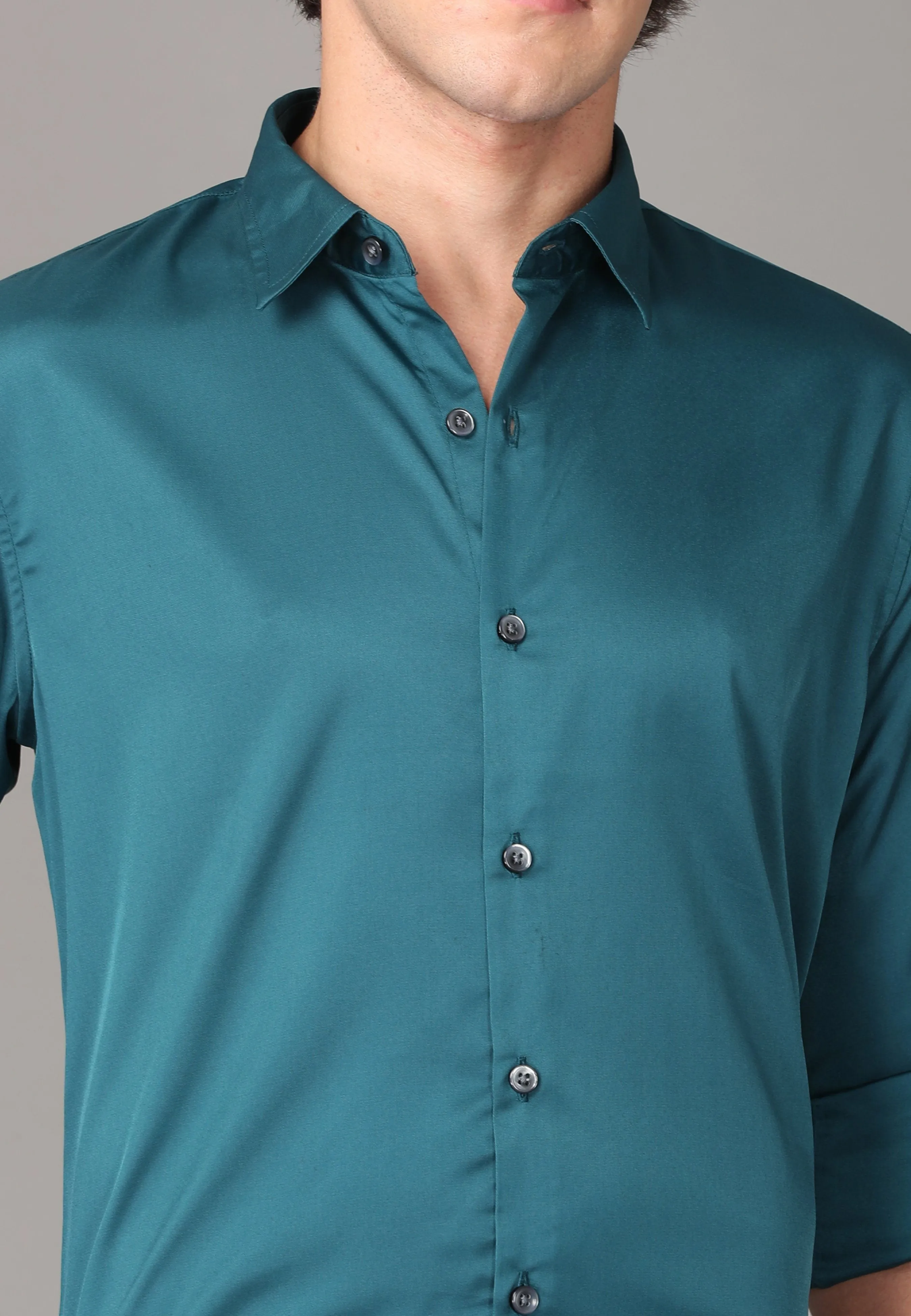 Silk Green Full Sleeve Shirt