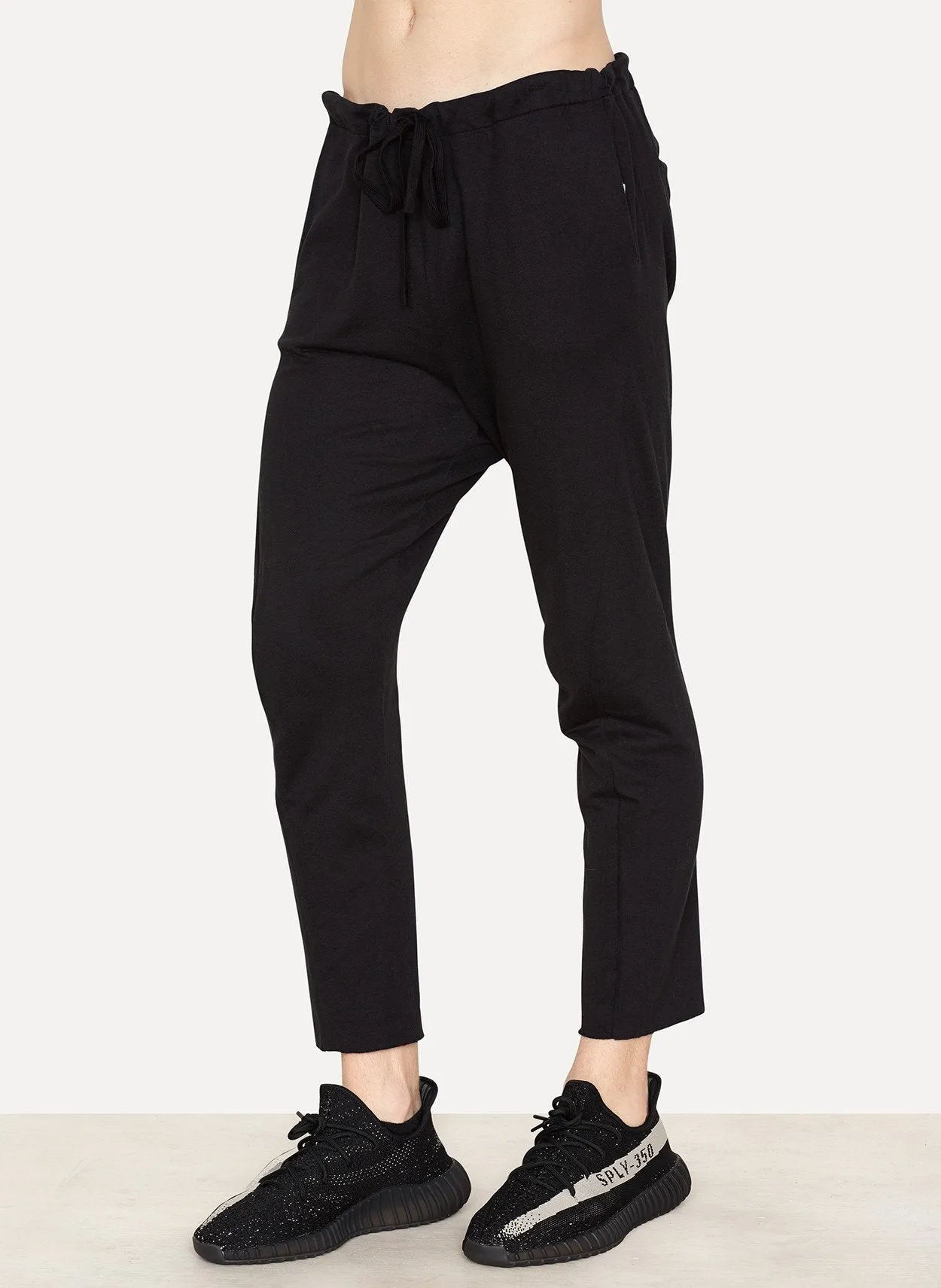 Slouchy Curve Cotton Linen Sweatpant