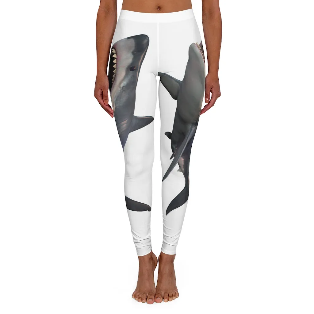 Spandex Leggings AL BLUE DESIGNED  LAND SHARK