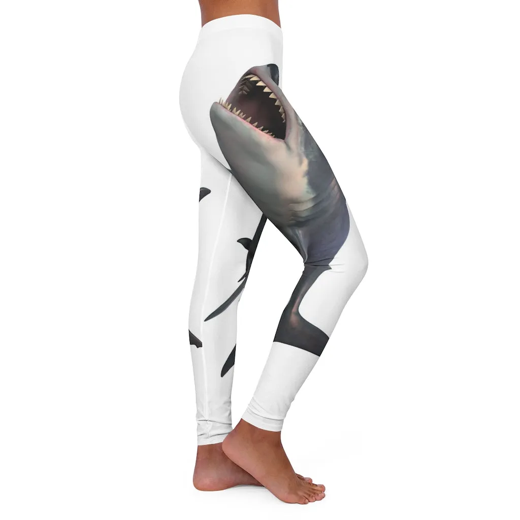 Spandex Leggings AL BLUE DESIGNED  LAND SHARK