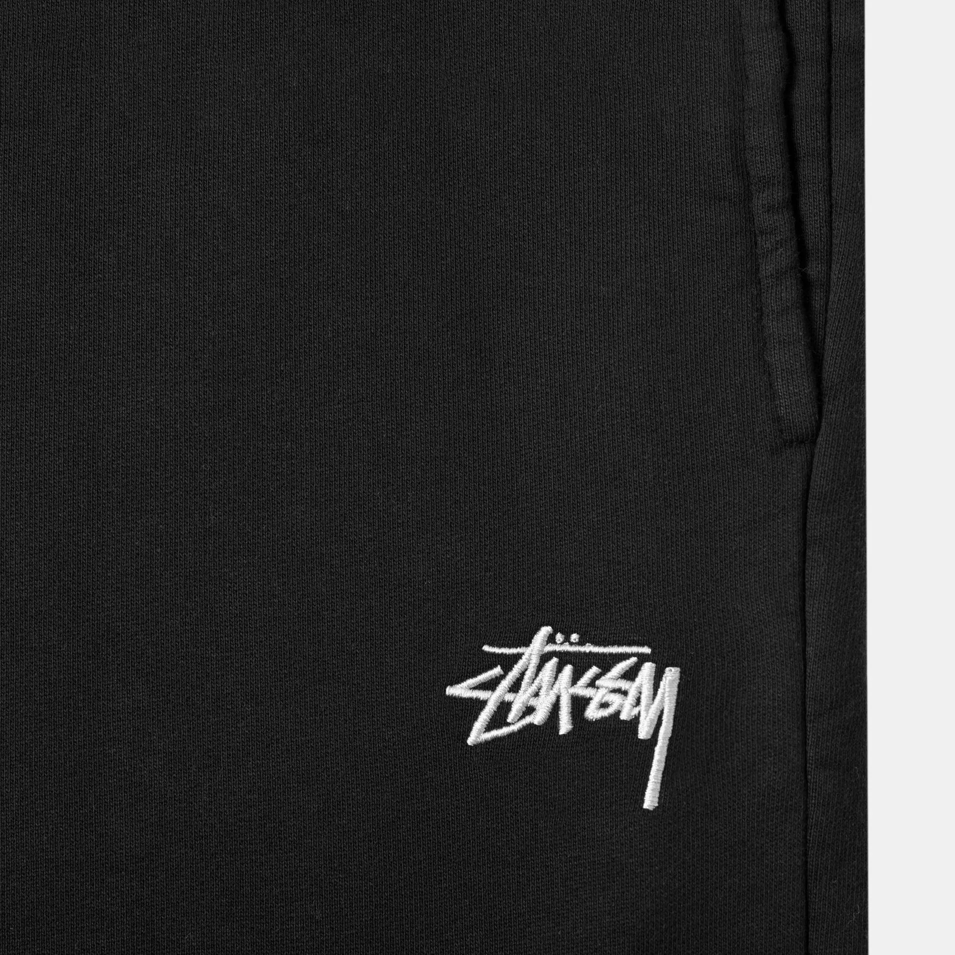 Stussy Stock Logo Sweatpants Washed Black