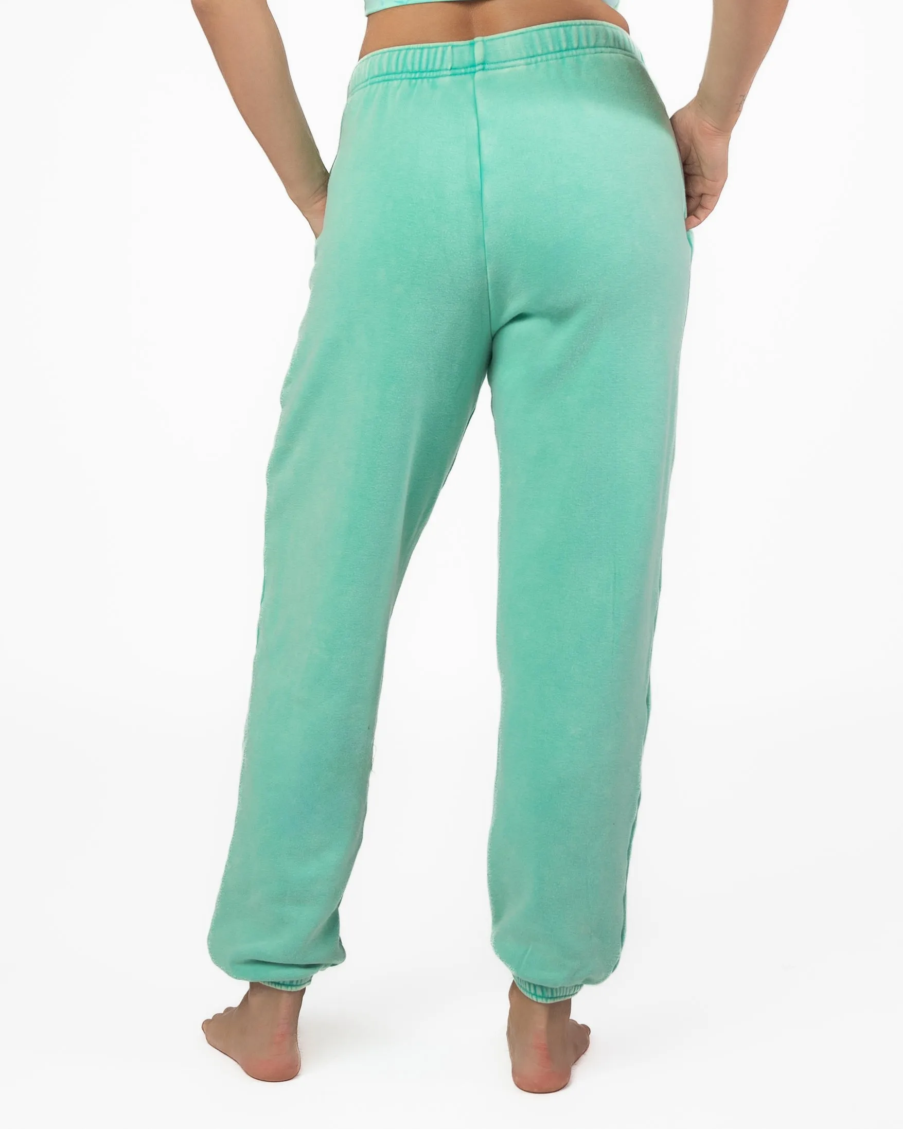 The Classic Sweatpant - Key Lime Snow Wash