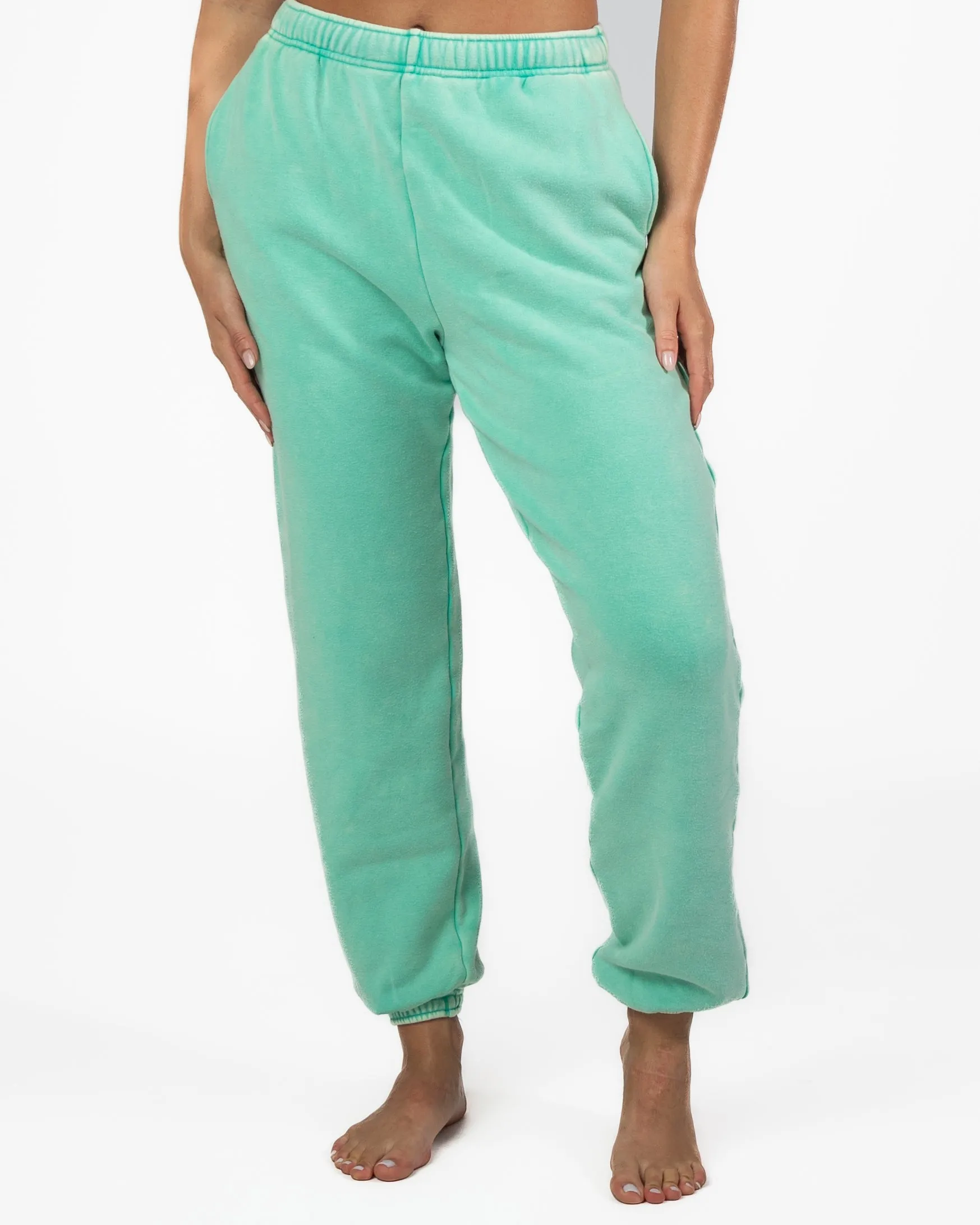 The Classic Sweatpant - Key Lime Snow Wash