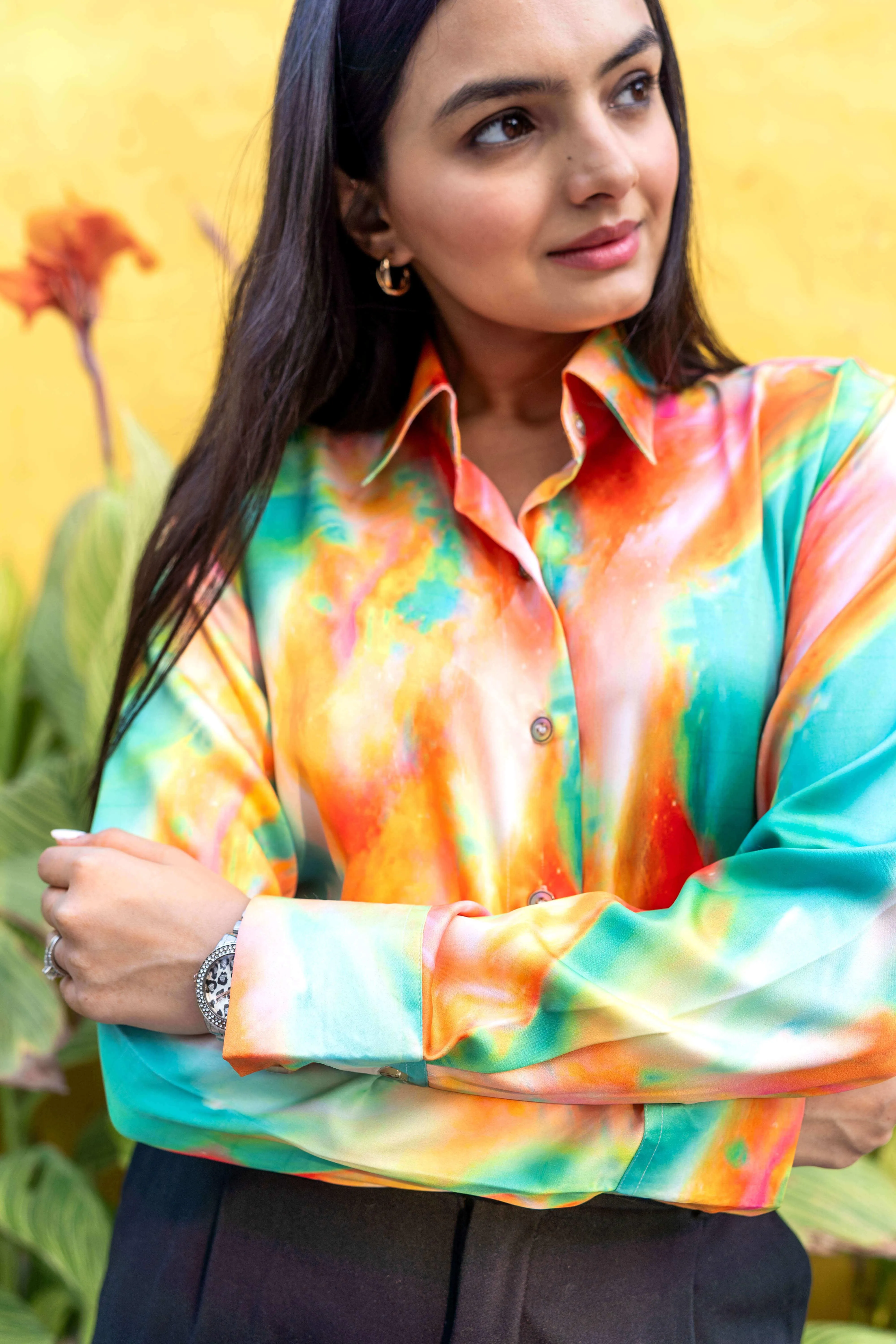 Tie & Dye Abstract Casual Shirt