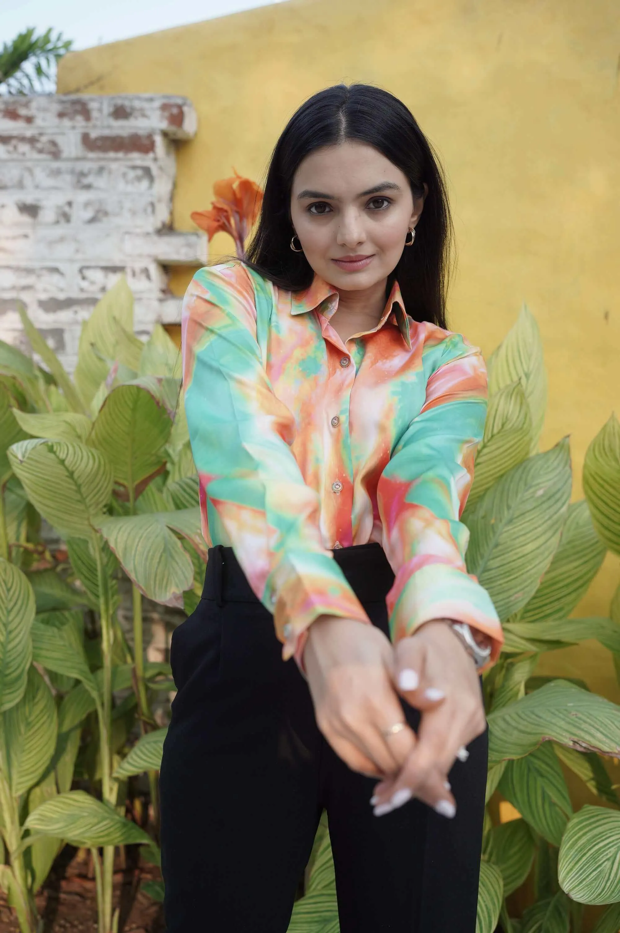 Tie & Dye Abstract Casual Shirt