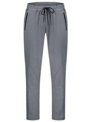 Trendy Drawstring Sweatpants with Zip Pocket