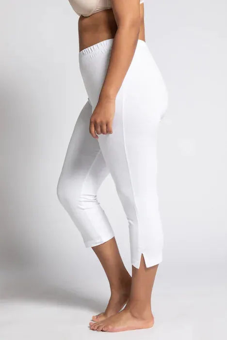 Ulla Popken Capri Leggings in White