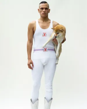 WALTER VAN BEIRENDONCK Jock Leggings White SS23