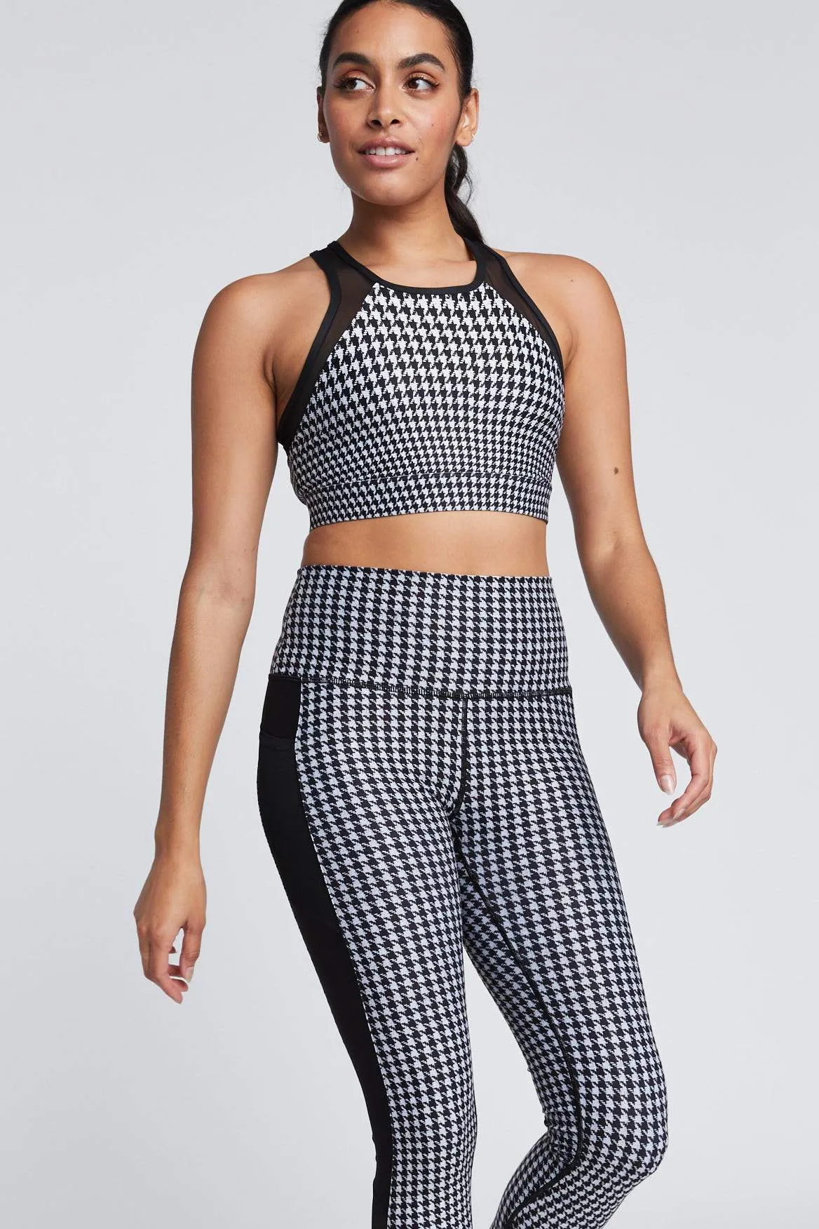 Wear It To Heart Nala Legging - Black/White Houndstooth