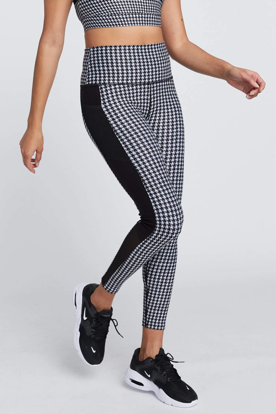 Wear It To Heart Nala Legging - Black/White Houndstooth