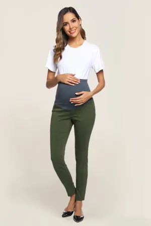 Women Maternity Over-the-belly Skinny Pants Leggings