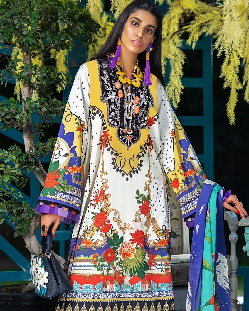 Zaha by Khadijah Shah – Spring/Summer Lawn Collection 2020 – NADIA (ZL-12)